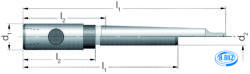 HERMANN BILZ 113950 H6-MK4 Csapos süllyesztő kombinált rendszer, Tartó rövid MK szár