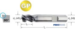 PREMUS 175364 12, 00 Szármaró-GP, Tömör keményfém rövid P9 védő élletöréssel éles ALNOVA