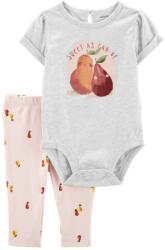 CARTERS CARTER'S Set 2 piese caroserie cr. maneca, jambiere Grey Pears fata 18m (AGS1N601110_18M)