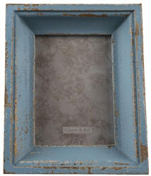 Clayre & Eef Rama foto de masa lemn albastru antichizat 21x5x26 cm (2F0861)