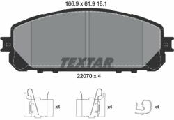 TEXTAR set placute frana, frana disc TEXTAR Q+ 2207001 (2207001)