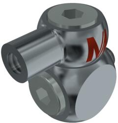 MITUTOYO K651100 Knuckle joint M2, stainless steel 09-M2-L8-offset4, 5-BS (K651100)