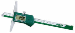 INSIZE 1141-200A 0-200mm/0-8" Digitális mélységmérő, 100 mm-es híddal, 0-200/0.01 mm