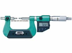 INSIZE 3591-100A 75-100mm/3-4" Digitális fogaskerékmérő külső mikrométer 75-100/0.001 mm