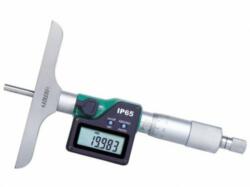 INSIZE 3540-150 0-150mm/0-6" Digitális mélységmérő mikrométer 101.5 mm hosszú híddal, 0-150/0.001 mm