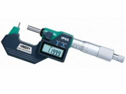 INSIZE 3561-25CA 0-25mm/0-1" Digitális csőmérő mikrométer hengeres ülékkel C-típus 0-25/0.001 mm