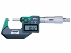 INSIZE 3101-25A 0-25mm/0-1" Digitális adatkimenetes IP65 vízálló külső mikrométer 0-25/0.001 mm