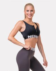 NEBBIA Smart Zip Női sportmeltartó 578 - Black (XS) - NEBBIA