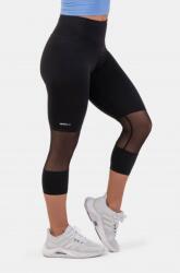 NEBBIA magas derékú ¾ hosszúságú sportos leggings 406 - Fekete (M) - NEBBIA