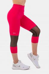 NEBBIA magas derékú ¾ hosszúságú sportos leggings 406 - Rózsaszín (XS) - NEBBIA