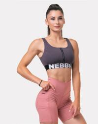 NEBBIA Smart Zip Női sportmeltartó 578 - Marron (S) - NEBBIA