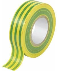  PVC szigetelő szalag 19mm x 20m zöld-sárga (L0908)