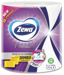 Zewa Kéztörlő tekercses háztartási ZEWA Premium Jumbo 3 rétegű 1 tekercses 230 lap (568885) - team8