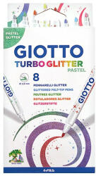 GIOTTO Filctoll GIOTTO Turbo Glitter csillámos pasztel 8db-os készlet (426300)