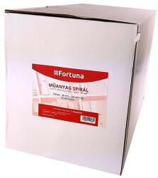 Fortuna Iratspirál műanyag FORTUNA 45mm 341-410 lap fekete 50/dob (09.0053201)