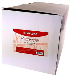 Fortuna Iratspirál műanyag FORTUNA 28mm 201-240 lap fekete 50/dob (09.0052901)
