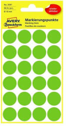 Avery Etikett AVERY 3597 öntapadó jelölőpont zöld 18mm 96 jelölőpont/csomag (3597) - team8