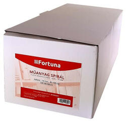 Fortuna Iratspirál műanyag FORTUNA 14mm 81-100 lap fekete 100/dob (09.0052401)