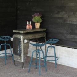 Esschert Design Scaun de bar Tractor, albastru IH045 (442367)