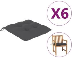 vidaXL Perne de scaun, 6 buc. , antracit, 50x50x7 cm, textil oxford (314898)