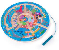 BIGJIGS Toys Puzzle labirint - Oceanul, 22.5 x 22.5 x 12 cm, 3 ani+ (34012)