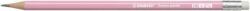 STABILO Grafitceruza radírral, HB, hatszögletű, STABILO Swano Pastel, pink (TST490805) (4908/05-HB)