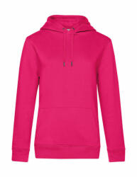 B&C Collection Női kapucnis hosszú ujjú pulóver B and C QUEEN Hooded /women L, Magenta rózsaszín