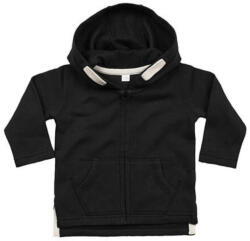 BabyBugz Bébi Kabát Kapucnis Hosszú ujjú BabyBugz Baby Hoodie -18-24 hónapos, Fekete