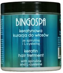 BingoSpa Tratament pentru păr, cu keratina și spirulina - BingoSpa Keratin Hair Treatment With Spirulina 250 g