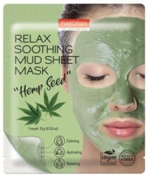 Purederm Mască de față calmantă cu nămol și semințe de cânepă - Purederm Mascarilla Relax Mask 15 g Masca de fata