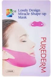 Purederm Mască de modelare, pentru bărbie și pomeți - Purederm Lovely Design Miracle Shape-up V-line Mask 10 g
