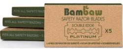 Bambaw Casete de rezervă pentru aparat de ras, 5 buc - Bambaw Safety Razor Blades 5 buc