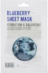 Eunyul Mască din țesătură cu extract de afine pentru față - Eunyul Blueberry Hydration & Balancing Sheet Mask 22 ml