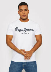 Pepe Jeans Tricou Original PM508210 Alb Slim Fit (Tricou barbati) - Preturi