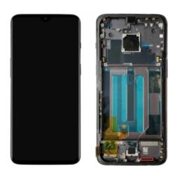 OnePlus 7 előlap keret, lcd kijelző és érintőpanel fekete, gyári felújított