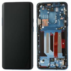 OnePlus 7 Pro, 7T Pro, 7T Pro 5G McLaren előlap keret, lcd kijelző és érintőpanel kék, gyári felújított