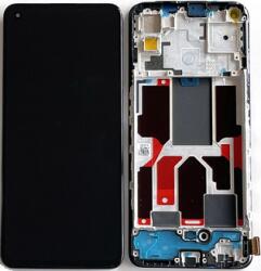 Oppo Realme GT Master Edition előlap keret, lcd kijelző és érintőpanel fekete, gyári felújított