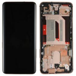  OnePlus 7 Pro előlap keret, lcd kijelző és érintőpanel arany, gyári felújított