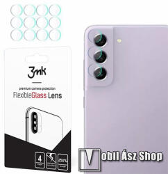 3mk Protection kameravédő flexibilis üveg 4db - 2.5D lekerekített szél, karcálló, ultravékony, 0, 2mm, 7H - ÁTLÁTSZÓ - SAMSUNG Galaxy S21 FE (SM-G990B, SM-G990B/DS)