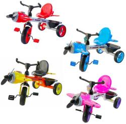  Tricicleta cu elice, lumina, muzica, pedale si cosulet de depozitare, realizata din metal, pentru copii (NBN00030025)