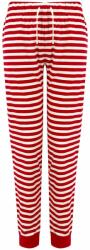 SF (Skinnifit) Pantaloni de pijama cu model în dungi pentru femei - Roșie / albă | 2XL (SK085-1000312733)