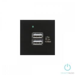 Smarthugo Dupla Fekete USB Csatlakozó (sh413002)