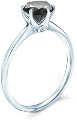 SAVICKI Inel de logodnă The Journey: aur alb, diamant negru - savicki - 13 166,00 RON