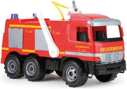 LENA GIGA TRUCKS fire brigade Actros with stickers, toy vehicle (red) (02058EC) - vexio Papusa
