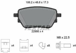 TEXTAR set placute frana, frana disc TEXTAR Q+ 2298601 (2298601)