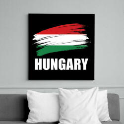 printfashion Hungary 1 - Vászonkép - Fekete (7352537)