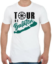 printfashion Tour de Balaton - Férfi póló - Fehér (7347933)