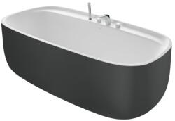 Roca szabadon álló SURFEX® fürdőkád csapteleppel ónix/fehér A2484530X0 (A2484530X0)
