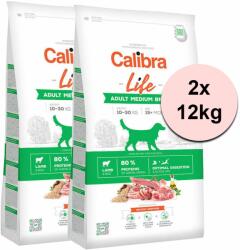 Calibra Dog Life Adult Medium Breed Lamb 2x12 kg