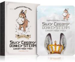 Elizavecca Milky Piggy Silky Creamy Donkey Steam Mask set de măști textile nutritie si hidratare 10x25 ml Masca de fata
